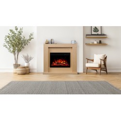 copy of AFLAMO 3D-Einsatz 60x60 cm, eingebauter elektrischer LED-Einsatz AFLAMO PLUS + SOUND