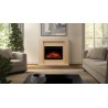 Chimenea eléctrica JOLO 3D Roble + SONIDO - AFLAMO