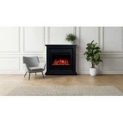 Caminetto elettrico SUND 3D Nero + SUONO - AFLAMO