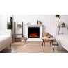 Caminetto elettrico SUND 3D Bianco + SUONO - AFLAMO