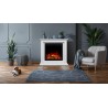 Chimenea eléctrica SUND 3D Blanca + SONIDO - AFLAMO