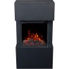 Chimenea eléctrica TEXEL 3D Negra + SONIDO - AFLAMO