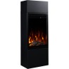 Caminetto elettrico MILOS 3D 40 Nero + SUONO - AFLAMO