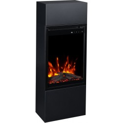 Kominek elektryczny MILOS 3D 40 Czarny + DŹWIĘK - AFLAMO