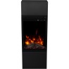 Caminetto elettrico MILOS 3D 40 Nero + SUONO - AFLAMO