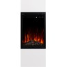 Caminetto elettrico MILOS 3D 40 Bianco + SUONO - AFLAMO