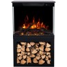 Inserto TOWER + STAND 71, inserto LED elettrico AFLAMO PLUS con SUONO