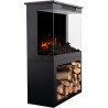 Inserto TOWER + STAND 71, inserto LED elettrico AFLAMO PLUS con SUONO