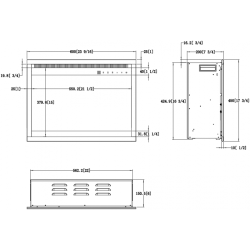 AFLAMO 3D insertable, insertable eléctrico LED empotrable AFLAMO PLUS + SOUND