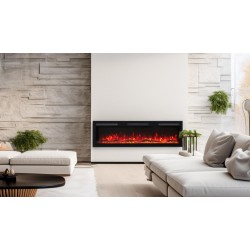 copy of MAJESTIC 36 "- LED Wand elektrischer Kamin AFLAMO