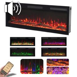 copy of Chimenea electrica Majestic 36 negro pared / empotrable Aflamo