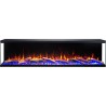 Chimenea eléctrica LED de pared UNIQUE NH SIN CALEFACCIÓN AFLAMO