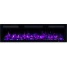 MONARCH, Camino elettrico a LED da parete e da incasso con suono EmotionFlame