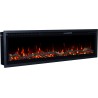 REGAL, Chimenea eléctrica empotrada y de pared con sonido EmotionFlame