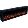 REGAL, Camino elettrico a LED da parete e da incasso con suono EmotionFlame