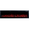 REGAL, Camino elettrico a LED da parete e da incasso con suono EmotionFlame