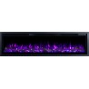 REGAL, Chimenea eléctrica LED empotrada y de pared con sonido EmotionFlame