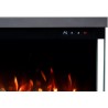 UNITY, Chimenea eléctrica LED de tres lados empotrada en la pared de con sonido EmotionFlame