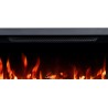 UNITY, Chimenea eléctrica LED de tres lados empotrada en la pared de con sonido EmotionFlame