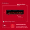 MONARCH, Chimenea eléctrica LED empotrada de pared con sonido EmotionFlame