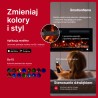 MONARCH, Kominek elektryczny LED ścienny i do zabudowy EmotionFlame z Dźwiękiem