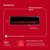 REGAL, Chimenea eléctrica empotrada y de pared con sonido EmotionFlame