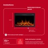 Wkład elektryczny INFINITY, Kominek elektryczny do zabudowy EmotionFlame