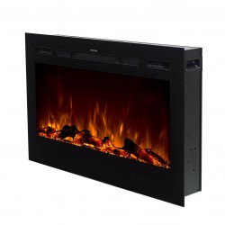 MAJESTIC 36" - Kominek elektryczny LED ścienny AFLAMO